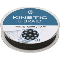 Kinetic Cyber 8 Braided Line 300 M Zwart 0.300 mm