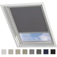 Coulisse Dakraam Rolgordijn Trend - Verduisterend - Light Grey - voor Velux: P10 / 3 / 410