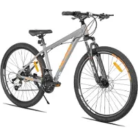 Hiland Bedrock Mountainbike - 27.5 Inch - 24 Versnellingen - Shimano - Hydraulische Schijfremmen - Aluminium Frame - Grijs