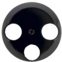 Hager BER S1930 coaxkabelbescherming, 106421, 3-gaats, zwart