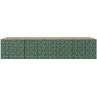MargaretHadas24 Margaret Hadas24 TV-kast Cali, TV-meubel, laag TV-meubel, 200 cm, hangend, modern design, woonkamer, wandmontage, TV-meubel, groen
