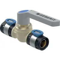 Geberit FlowFit kogelkraan met hendel brons d25