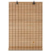Sol Royal Bamboe Rolgordijn Zonder Boren 120x160 cm Teak – Houten Jaloezieën voor Binnen 120 cm Breed – Inkijkbescherming & Zonwering – BR7