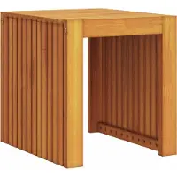 Syfax Bijzettafel Olie naturel 43 x 36 x 40 cm Massief Teakhout
