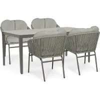 Coco Livo/Livo 180x90 cm dining tuinset 5-delig