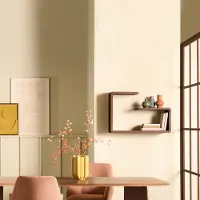 Woonexpress Wandrek Ponti - Teakhout Donkerbruin - Kant & Klaar Wanddecoratie