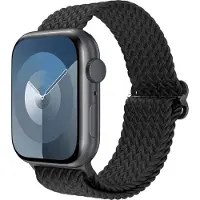 IMoshion Nylon geweven bandje voor de Apple Watch | 44/45/46/49 mm - Zwart