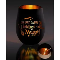 Sonstiges Windlicht van glas, gegraveerd, kerstcadeau, geschikt voor mannen en vrouwen, adventskalender