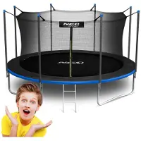 Neo-Sport - Tuintrampoline - 465cm - Inwendig Veiligheidsnet - Inclusief Ladder