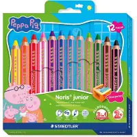 Staedtler Peppa Pig x Noris junior 3-in-1 kleurpotlood - set 12 st