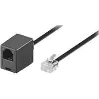 Goobay Telefoon verlengkabel RJ11 - 4 aderig - RJ11 male naar RJ11 female - 4