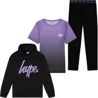 Hype Meisjes 3-delige set Incept hoodie, kortemouwen top & leggings