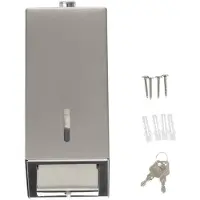 OEM Zilverkleurige badkamerhouder voor schalen, gemaakt van roestvrij staal - 1 stuk - hygiënisch - 185x227x145 mm