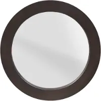 Starfurn Ronde spiegel Dide Bruin Mangohout 40 cm