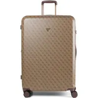 GUESS trolley Latona 28 In 8-Wheeler Exp Latte Logo Lichtbruin 76cm