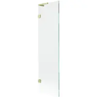 Mexen Lunar L badwand 1-delig 50 x 150 , transparant, geborsteld goud - 897L-050-000-55-00