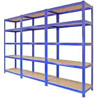Monster Racking Monster rekken 3 x metalen rekken eenheid magazijn 5 Tier opslag planken garage boutloos rekken