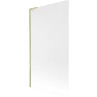 Mexen Next L badwand éénluik 100 x 150 , ijsbloem, goud geborsteld - 895-100-000-03-30-55