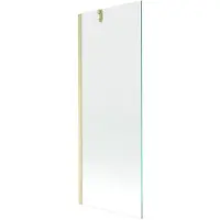 Mexen Next badwandpaneel 1-delig 70 x 150 , transparant, goud geborsteld - 895-070-000-00-00-55
