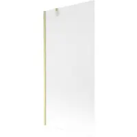 Mexen Next badwand 1-vleugelig 90 x 150 , ijsvorming, goud geborsteld - 895-090-000-00-30-55