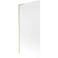 Mexen Next L badwand enkelschalig 90 x 150 , bevroren, geborsteld goud - 895-090-000-03-30-55