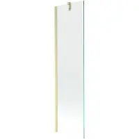 Mexen Next badwand éénvleugelig 50 x 150 , transparant, goud geborsteld - 895-050-000-00-00-55