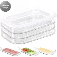 SOLV Vleeswarenbakjes Stapelbaar - 5-Laags Vershouddoos - Vleeswarendoos - Kaasdoos - Koelkast Organizer - Beleg Bakjes Koelkast - Lucht- en Aromadicht - Charcuterie Bewaardozen