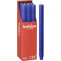 Bolsius dinerkaarsen blauw (9 stuks) (13 branduren)