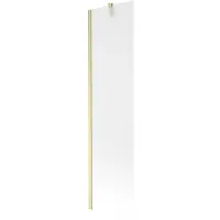 Mexen Next badwand scherm 1-vleugelig 50 x 150 , ijsbloem, goud geborsteld - 895-050-000-00-30-55