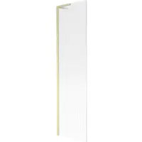 Mexen Next L badwand 1-delig 50 x 150 , strepen, goud geborsteld - 895-050-000-03-09-55