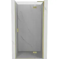 Mexen Mist-H L draaideur rechtse douchedeur 75 , transparant, goud geborsteld - 8A5L-075-000-55-00-P