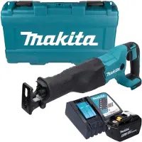 Makita DJR 186 ZK accu reciprozaag 18 V + koffer - zonder accu, zonder oplader
