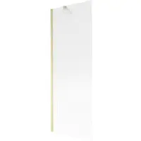 Mexen Next badwand 1-vleugelig 70 x 150 , gestreept, goud geborsteld - 895-070-000-00-09-55