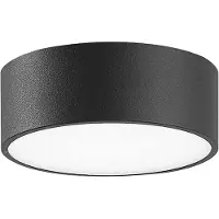 CMD LED buitenlamp 9025, Ø 15 cm 9025, zwart, Aluminium, Modern, LED plafondlamp