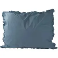 Town & Country Kussensloop Frilled Percale Oldblue-60 x 70 cm (standaard)