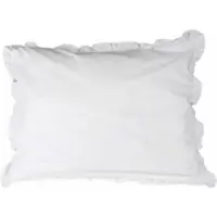 Town & Country Kussensloop Frilled Percale White-60 x 70 cm (standaard)