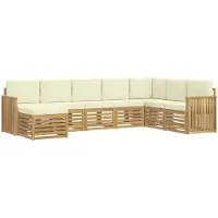 Syfax Buiten bankenset 8 pcs Wit en crèmekleurig 306 x 187,5 x 73 cm