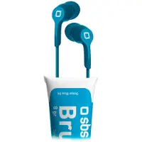 SBS - Brush Stereo Headset met Microfoon - Blauw