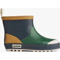 Liewood Regenlaarzen 'Jesse' crème / navy / honing / donkergroen