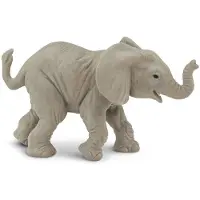 Safari Speeldier Afrikaanse Olifantkalf Junior 8 Cm Grijs