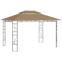 Syfax Prieel 160 g/m² 4x3x2,7 m taupe