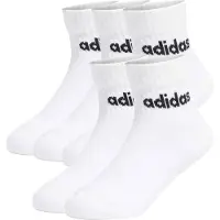 Adidas Sportsokken 'Linear Ankle 5 Pairs Kids' zwart / wit