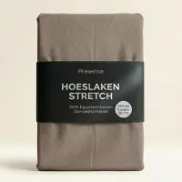 Presence Hoeslaken - Egyptisch Katoen Jersey Stretch - Taupe 100/120 x