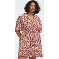 ONLY Carmakoma Carantonia Korte Jurk Dames Rood 50