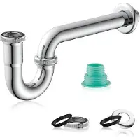 OEM Flexibel afvoerputje voor wastafel, 1 1/4 inch, voor badkamer