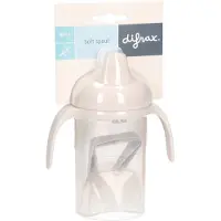 Difrax Tuitbeker Drinkbeker - 250 ml - 6+ Maanden - Beige - 1 stuk