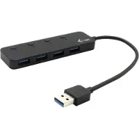 ITEC USB 3.0 metalen HUB 4 poorten met individuele aan/uit-schakelaars