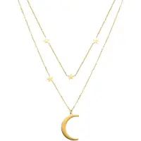Luxenter Monil collier 18k goud afwerking