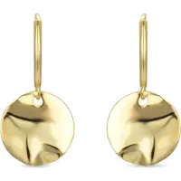 Luxenter Midnak oorbellen in 925 sterling zilver afgewerkt met 18 karaat geel goud
