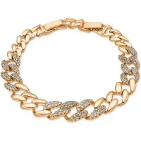 Luxenter Armband met 18-karaats geelgouden afwerking en schitterende zirkonia - Silda